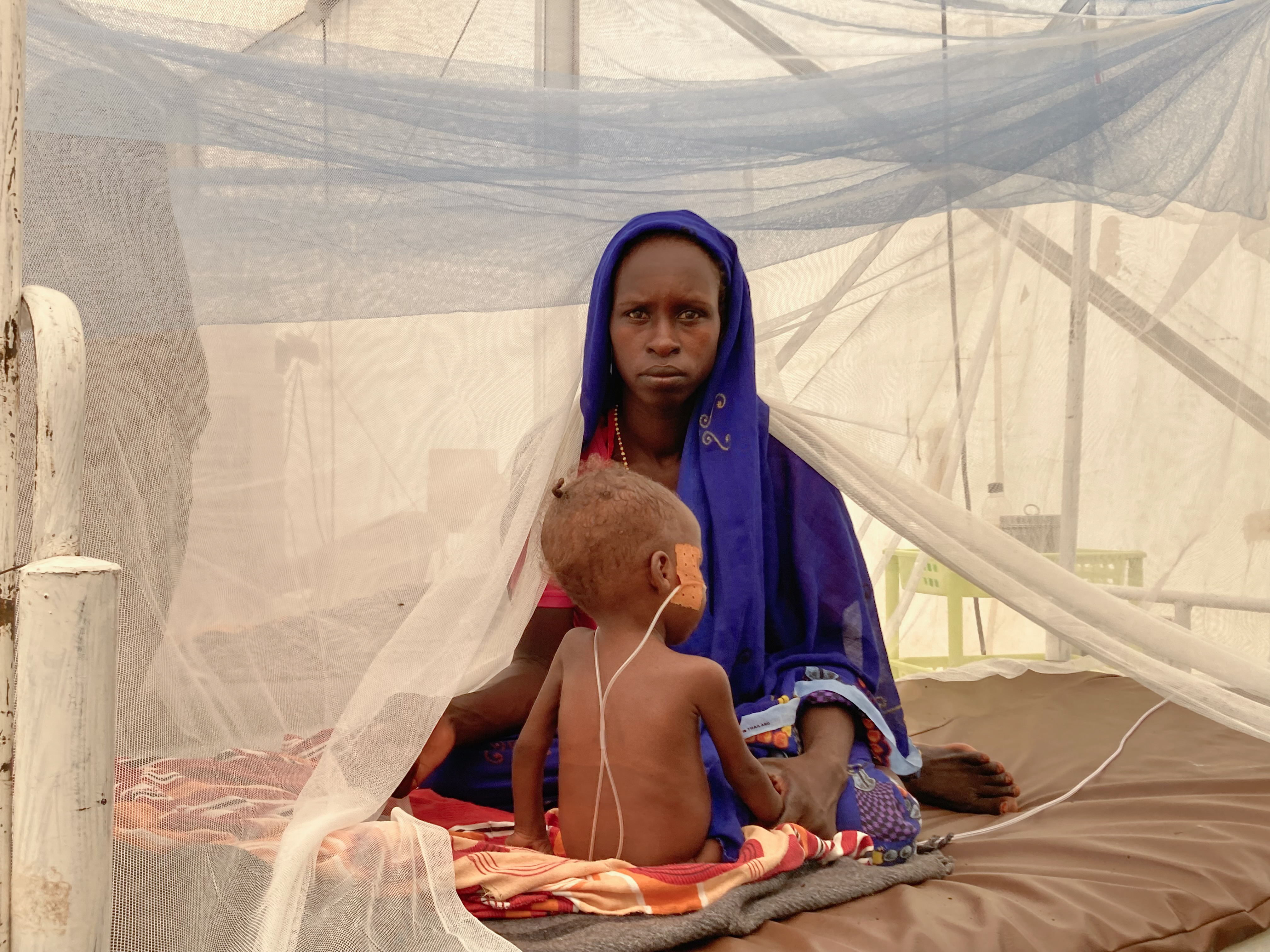 Service des urgences de l'hôpital MSF dans le camp de réfugiés d'Um Rakuba