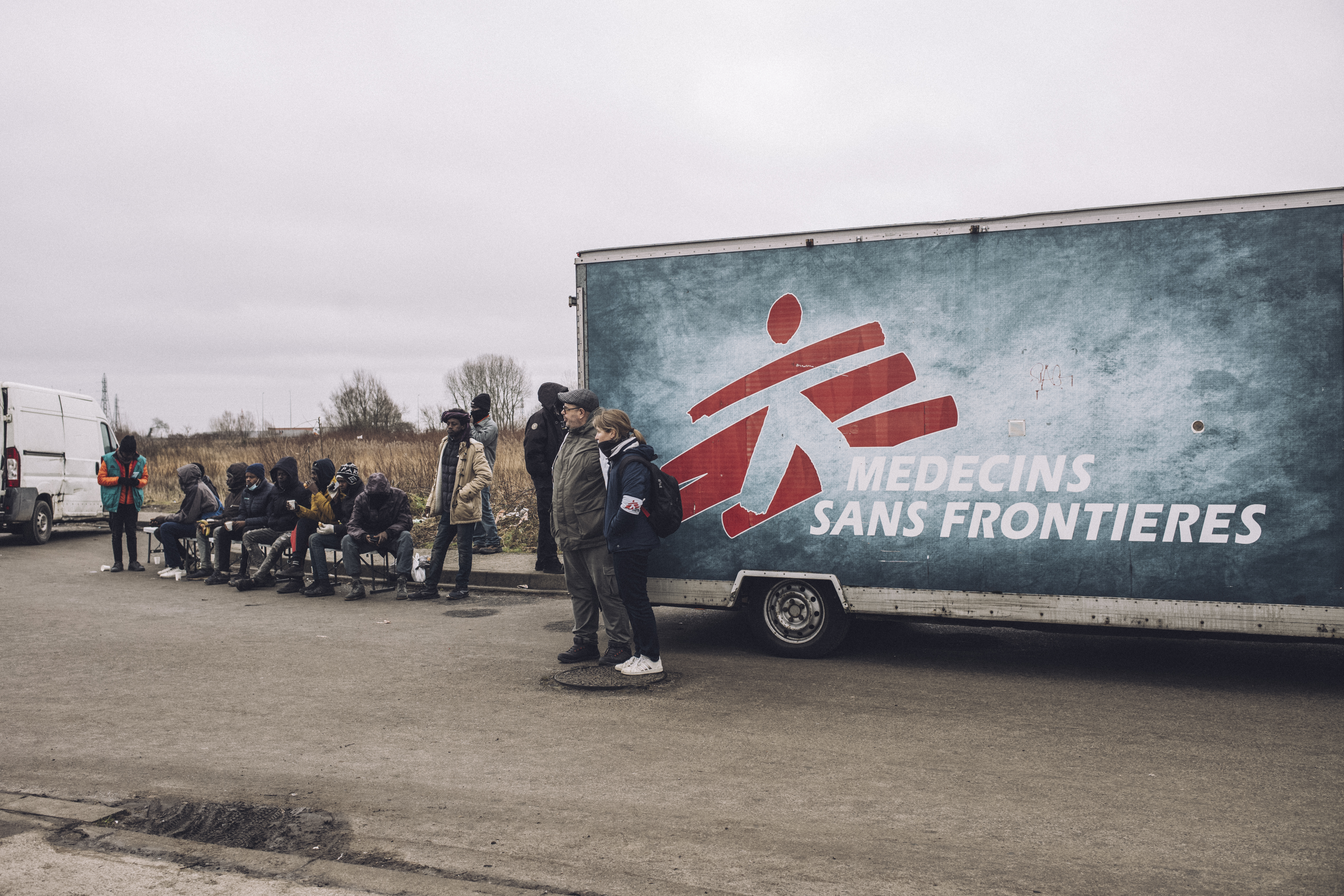 Clinique mobile MSF à Calais