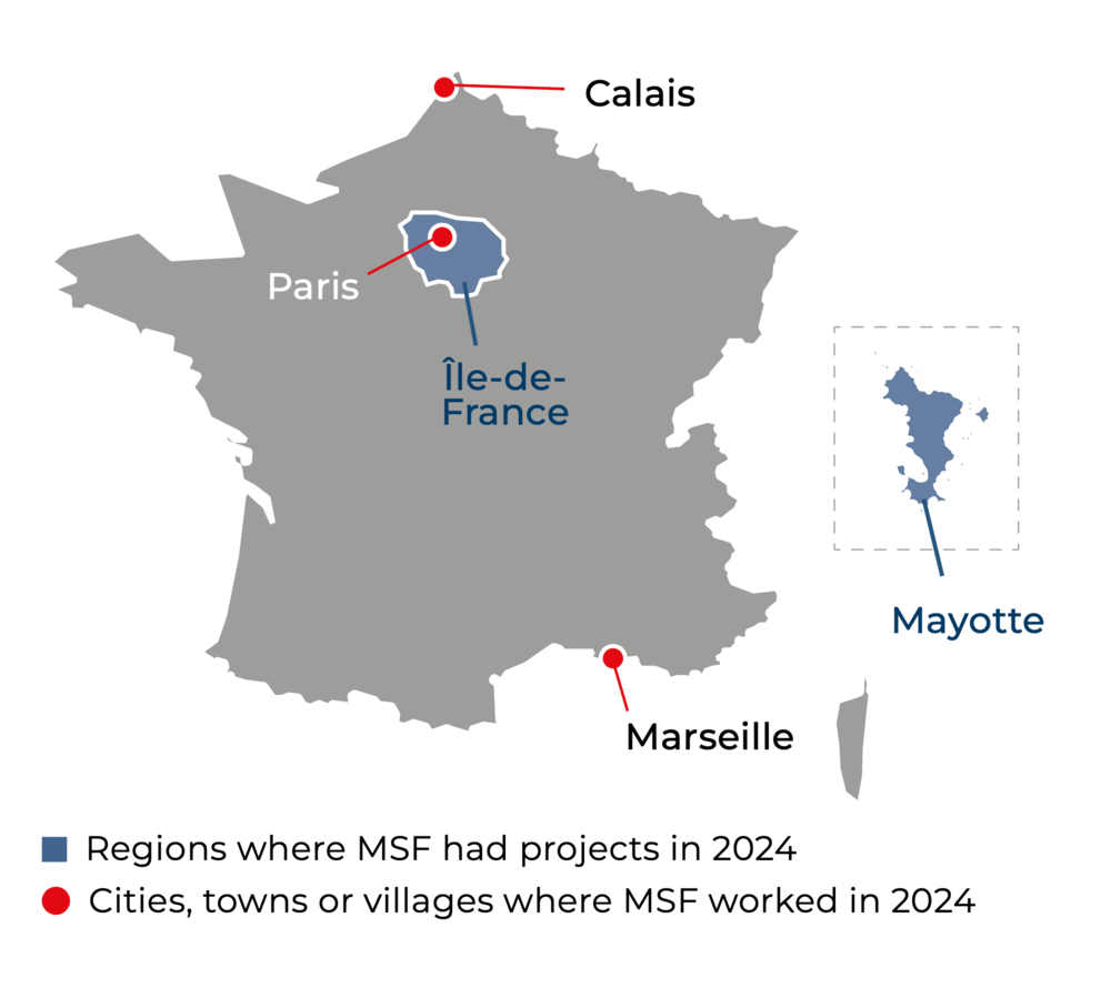 France IAR map 2024 ©MSF