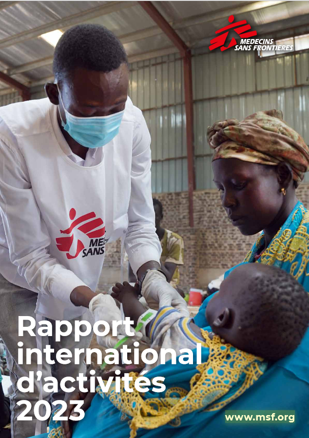 Couverture du rapport d'activités international 2023 de MSF