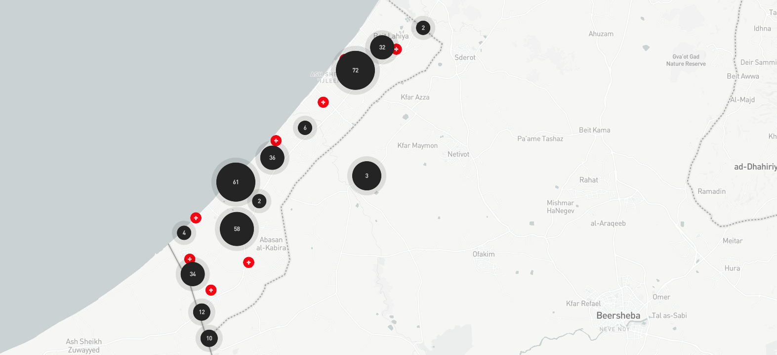 Map of Gaza