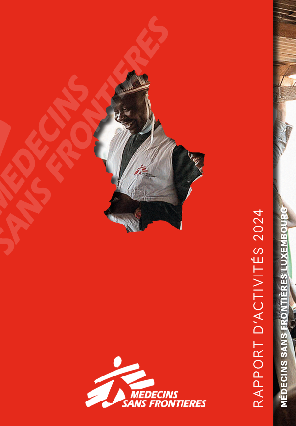 Couverture rapport d'activités MSF Luxembourg 2024